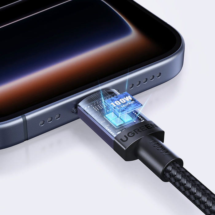 Ugreen USB-C to USB-C PD Cable 100W 5A 1m - Black