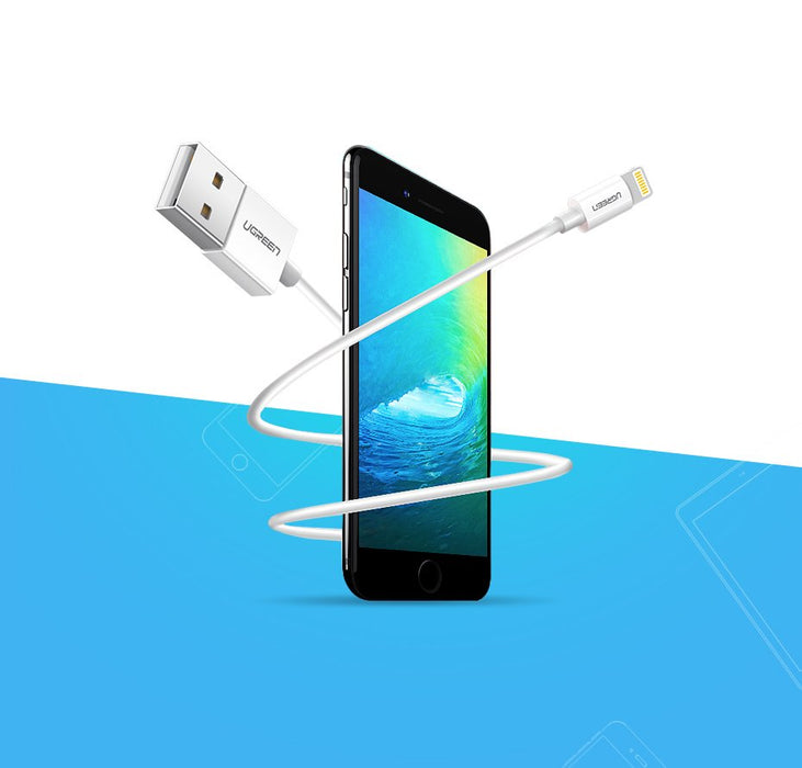 Ugreen US155 20728 USB-A / Lightning MFi 2.4A cable 1m - white