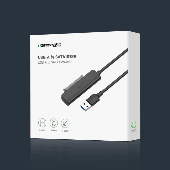 Ugreen adapter HDD SSD 2.5'' SATA III 3.0 - USB 3.2 Gen 1 (USB 5 Gbps) black (70609 CM321)