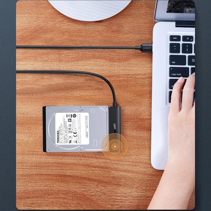 Ugreen adapter HDD SSD 2.5'' SATA III 3.0 - USB 3.2 Gen 1 (USB 5 Gbps) black (70609 CM321)