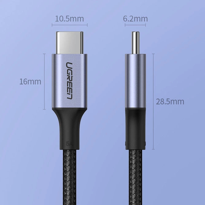 Ugreen US316 90120 USB-C - USB-C PD QC FCP cable 100W 5A 480Mb/s 3m - gray