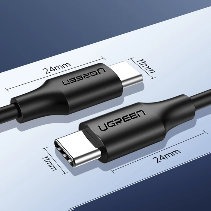 Ugreen US286 USB-C - USB-C PD QC 3A 480Mb/s 1m cable - black