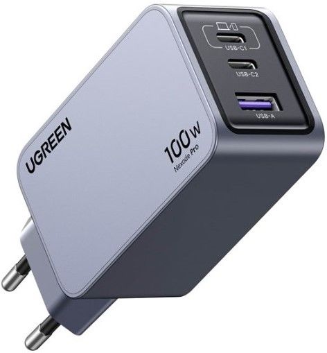 UNIVERSAL CHARGER X757 220V 2xUSB-C 1xUSB A GaN 100W UGREEN
