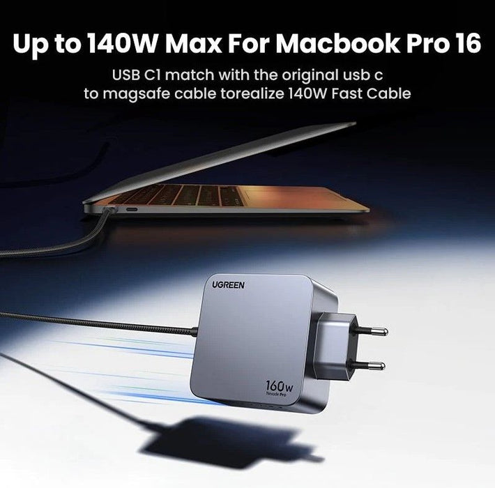 UNIVERSAL CHARGER X763 220V 3xUSB-C 1xUSB A GaN 160W UGREEN
