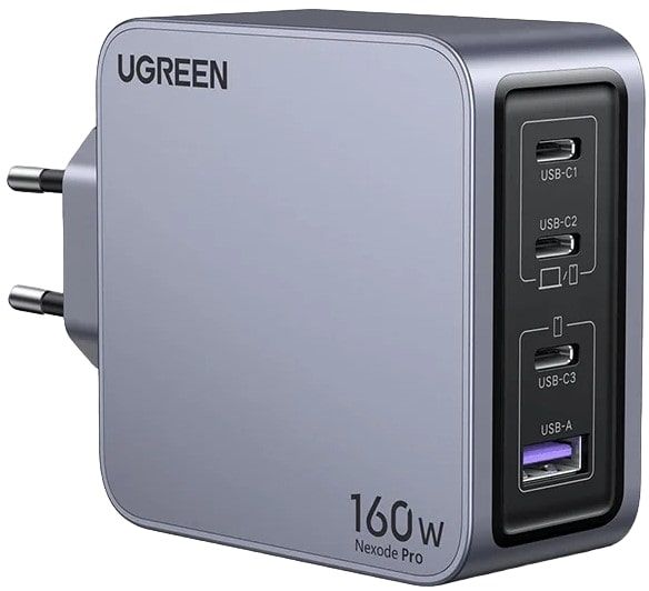 UNIVERSAL CHARGER X763 220V 3xUSB-C 1xUSB A GaN 160W UGREEN
