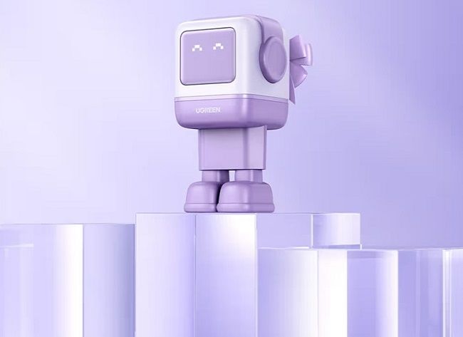 CD361 CHARGER 2xUSB-C,1xUSBA,65W,ROBOT,UGREEN - PURPLE