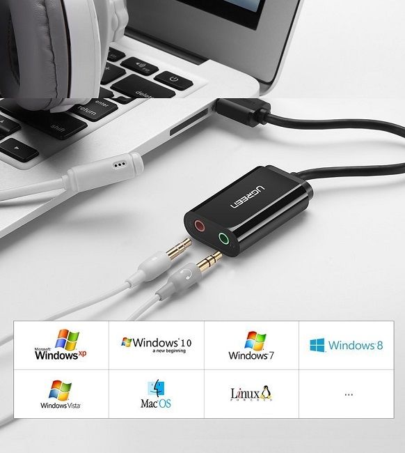 ADAPTER USB2.0 3.5mm UGREEN