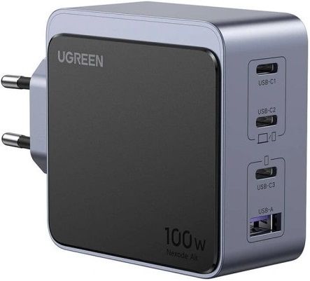 CHARGER 220V 3xUSB-C,1xUSB A,GaN,100W, X565 UGREEN