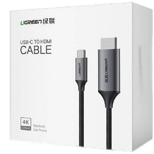 Ugreen cable HDMI cable - USB Type C 4K 60 Hz 1.5 m black-gray (MM142 50570)