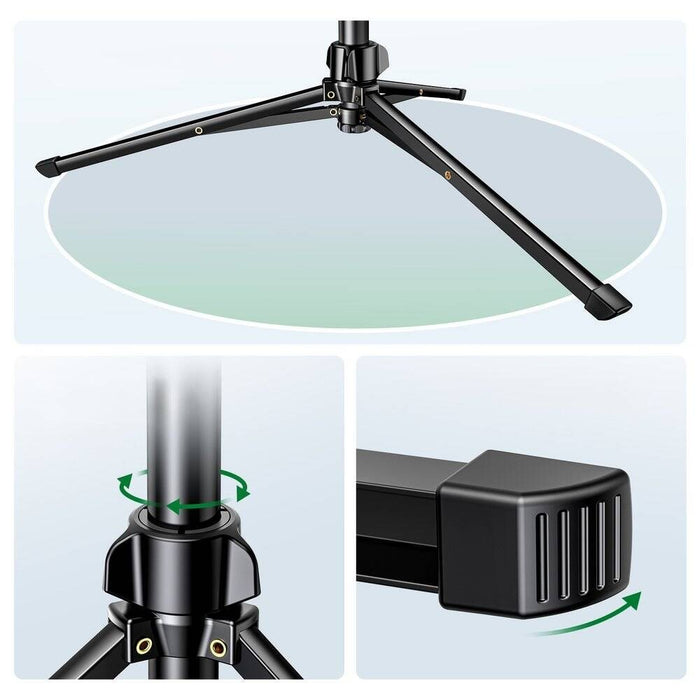 Ugreen LP680 selfie stick with stand and Bluetooth remote control 1.8m - black