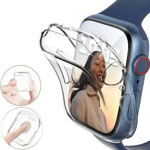 Ultra Clear Watch Case for Apple Watch 45mm (Series 7/8/9) - Clear - Cell phone cases and covers<<<HurtelXML