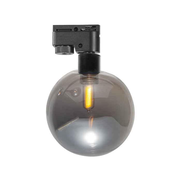 SPOTLIGHT FOR RAIL 6W GLASS BLACK ULTRALUX