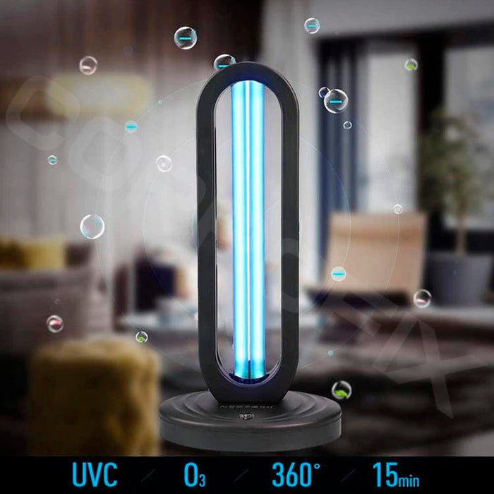 Ultraviolet powerful bactericidal UV lamp Corpofix CV7, Generation of ozone for disinfection, sterilization against viruses and bacteria, remote control and timer