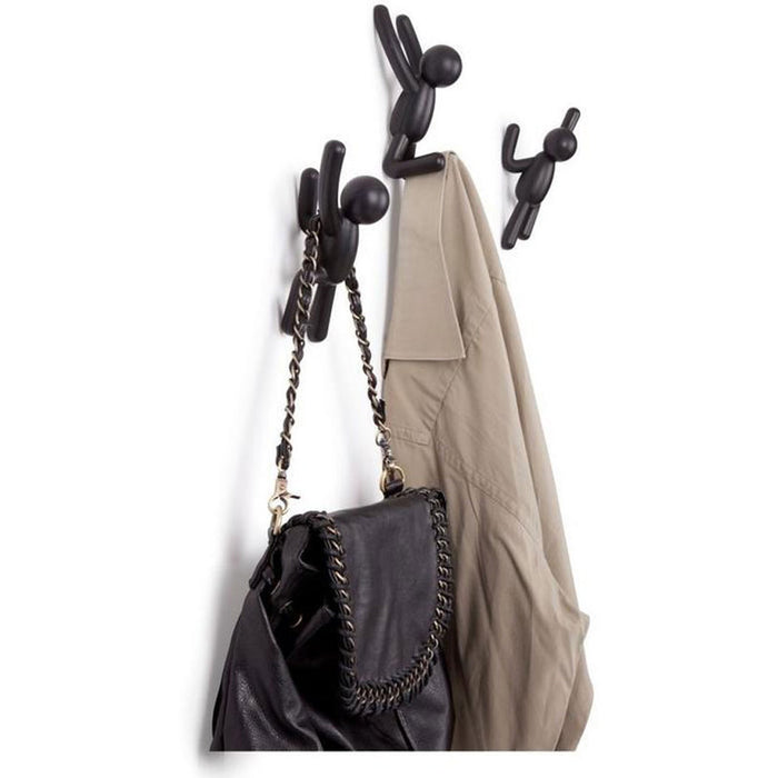 BUDDY WALL HANGER 3PCS BLACK UMBRA
