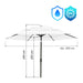 UMBRELLA F290CM WITH BETTER VENTILATION HD HD-9411 - Чадъри<<<Чадъри сенници и шатри<<<Градина<<<Praktiker
