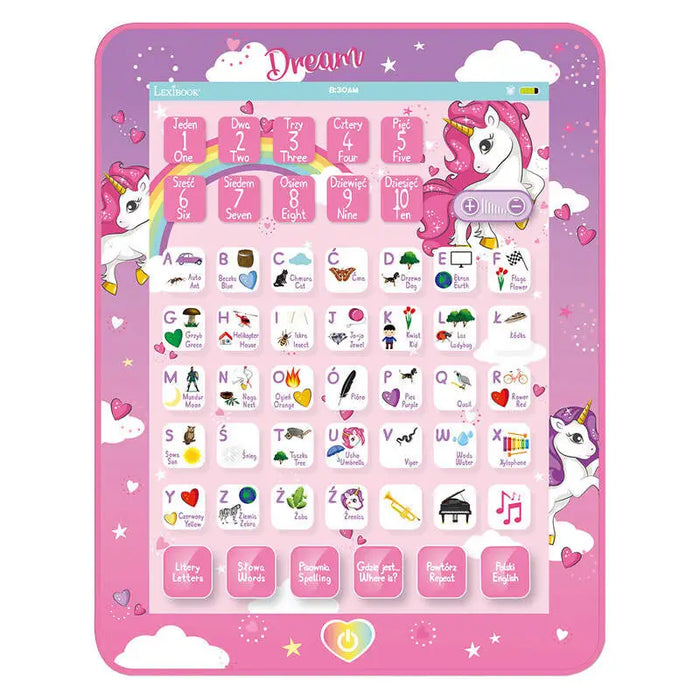 Unicorn bilingual talking educational tablet - Educational and interactive<<<Toys<<<InnproXML