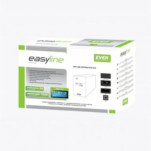 Uninterruptible Power Supply System Interactive UPS Ever EASYLINE 1200 AVR USB 600 W - SAI<<<Електроника Периферни и