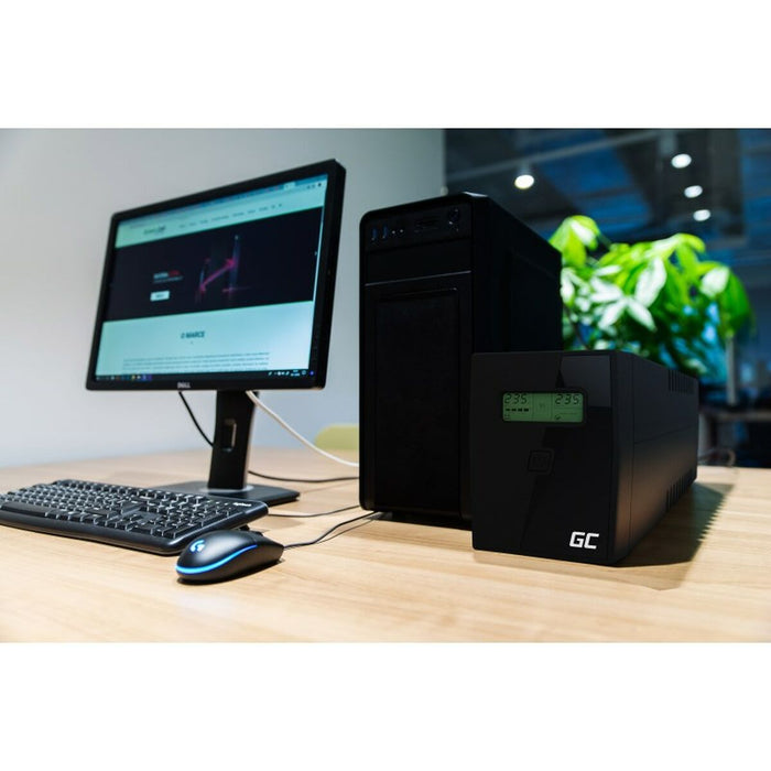 Uninterruptible Power Supply System Interactive UPS Green Cell UPS08 700 W - SAI<<<Електроника Периферни и резервни