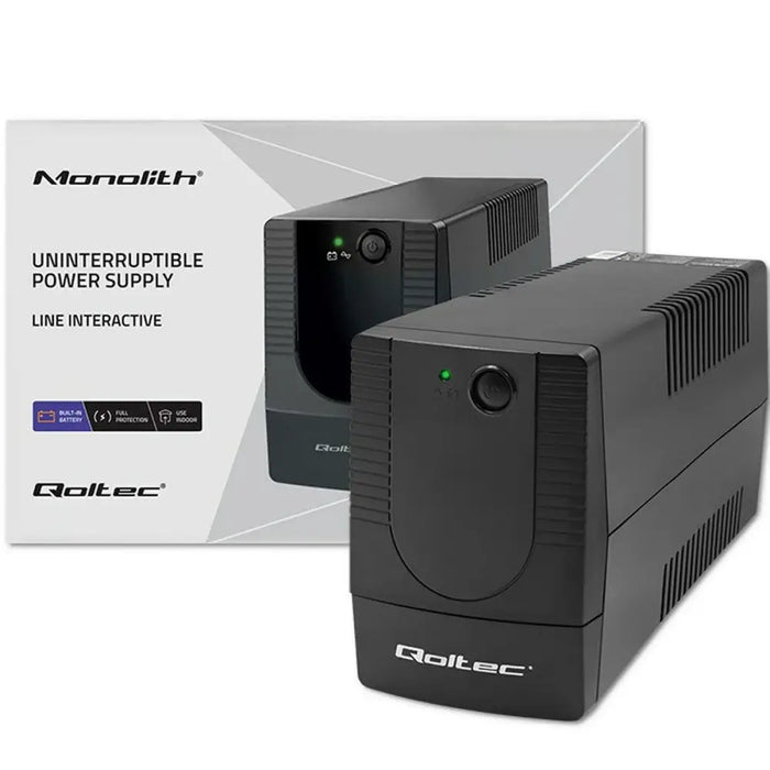 Uninterruptible Power Supply System Interactive UPS Qoltec 53773 480 W - SAI<<<Електроника Периферни и резервни