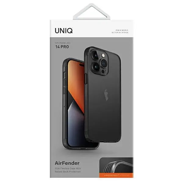 Uniq Air Fender case for iPhone 14 Pro - gray - Cell phone cases and covers<<<HurtelXML