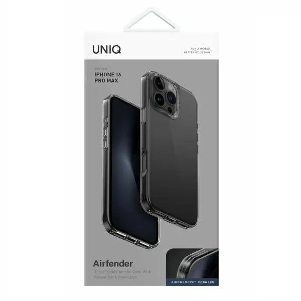 Uniq Air Fender Case for iPhone 16 Pro Max - Gray - Cell phone cases and covers<<<HurtelXML