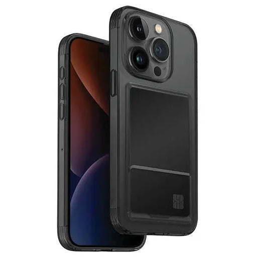 Uniq Air Fender ID Cardslot case for iPhone 15 Pro Max - gray - Cell phone cases and covers<<<HurtelXML