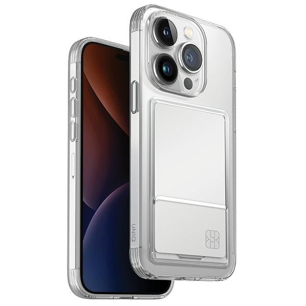 Uniq Air Fender ID Cardslot case for iPhone 15 Pro - transparent - Cell phone cases and covers<<<HurtelXML