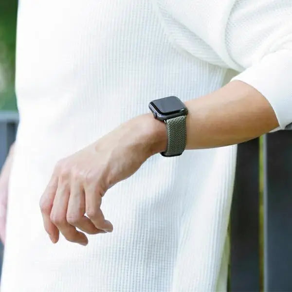Uniq Aspen Braided Strap for Apple Watch 1/2/3/4/5/6/7/8/SE/SE2 40/38/41mm - Gray - Other cell phone