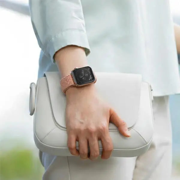 Uniq Aspen Braided Strap for Apple Watch 1/2/3/4/5/6/7/8/SE/SE2 40/38/41mm - Gray - Other cell phone