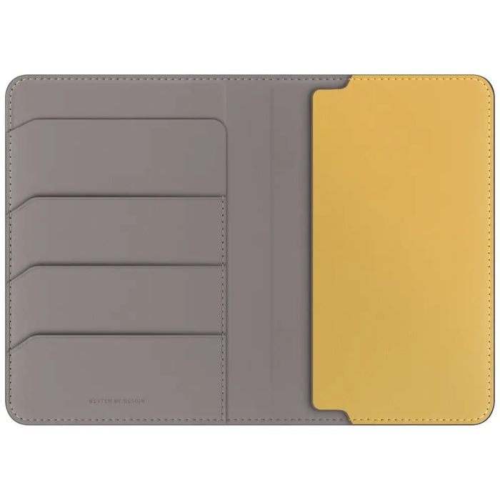 Uniq Belmont RFID Blocking Passport Case - Grey/Yellow - Cell phone cases and covers<<<HurtelXML