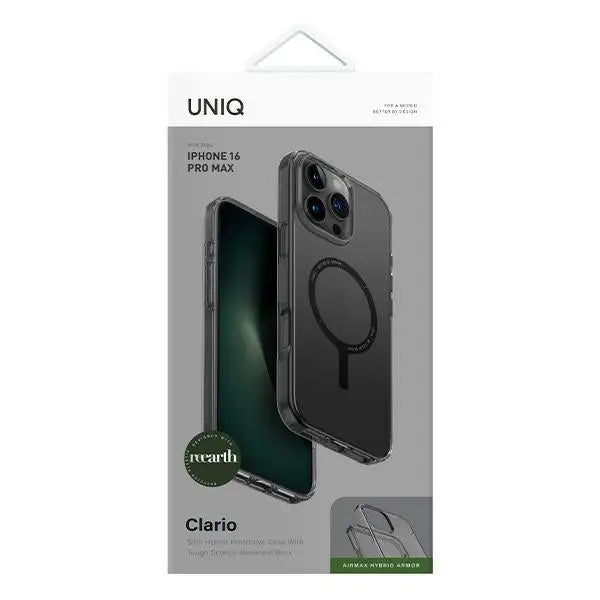 Uniq case Clario iPhone 16 Pro Max 6.9’’ Magclick Charging smoke - Cell phone cases and covers<<<HurtelXML