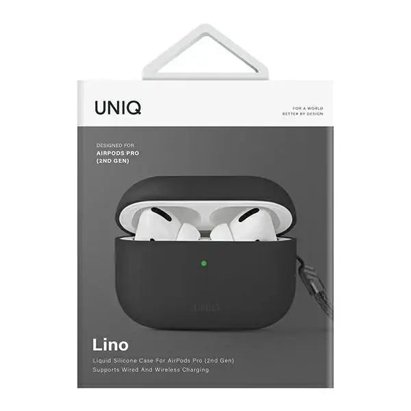 Uniq case for Lino AirPods Pro 2 gen Silicone grey/ash grey - Cell phone cases and covers<<<HurtelXML