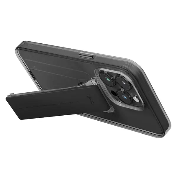 Uniq case Heldro Mount with Stand iPhone 15 Pro Max 6.7’’ smoke/vapor smoke - Cell phone cases and covers<<<HurtelXML