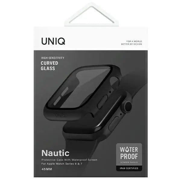 Uniq case Nautic Apple Watch Series 7/8/9 45mm black/black - Cell phone cases and covers<<<HurtelXML