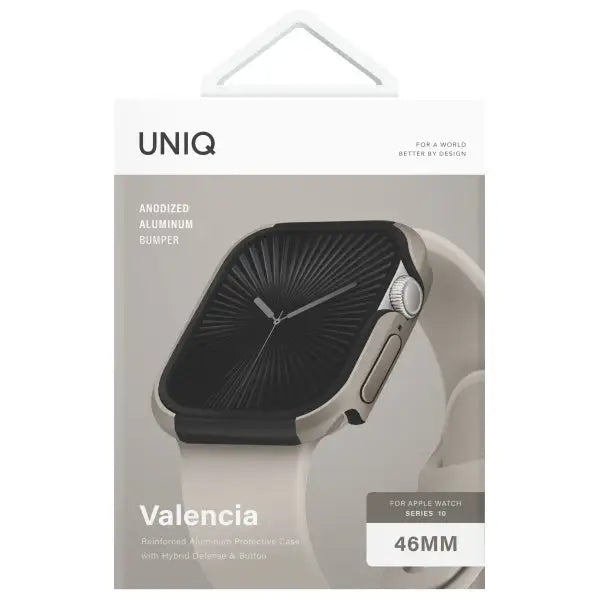 Uniq case Valencia Apple Watch Series 46mm silver/titanium silver - Cell phone cases and covers<<<HurtelXML