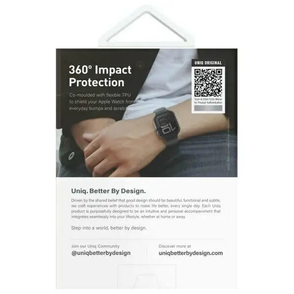 Uniq case Valencia Apple Watch Series 46mm silver/titanium silver - Cell phone cases and covers<<<HurtelXML