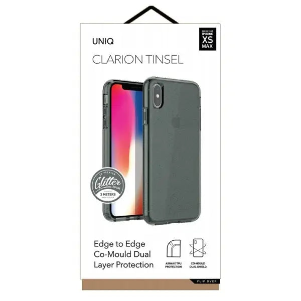 Uniq Clarion Tinsel case for iPhone Xs Max - black - Cell phone cases and covers<<<HurtelXML