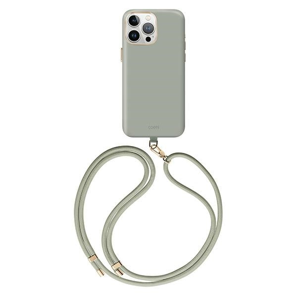 Uniq Coehl Creme Magnetic Charging case for iPhone 15 Pro Max - sage - Cell phone cases and covers<<<HurtelXML