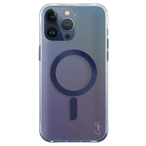 Uniq Coehl Dazze Magnetic Charging case for iPhone 15 Pro Max - blue - Cell phone cases and covers<<<HurtelXML