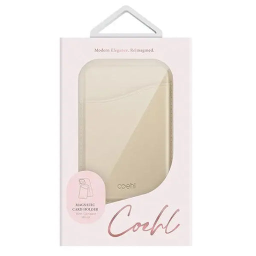 Uniq Coehl Esme Magnetic Wallet with Mirror and Stand Cream - Others<<<HurtelXML