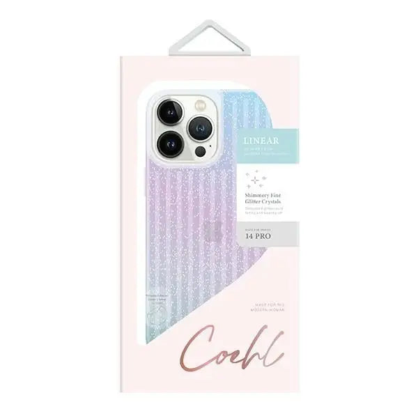Uniq Coehl Linear case for iPhone 14 Pro - blue and pink - Cell phone cases and covers<<<HurtelXML