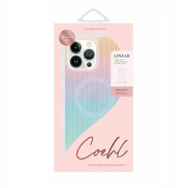 Uniq Coehl Linear Magnetic Charging Case for iPhone 16 Pro - Iridescent - Cell phone cases and covers<<<HurtelXML