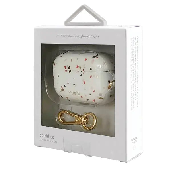Uniq Coehl Terrazzo AirPods Pro Case White/Natural White - Cell phone cases and covers<<<HurtelXML