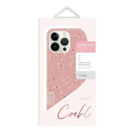 Uniq Coehl Terrazzo case for iPhone 14 Pro - pink - Cell phone cases and covers<<<HurtelXML