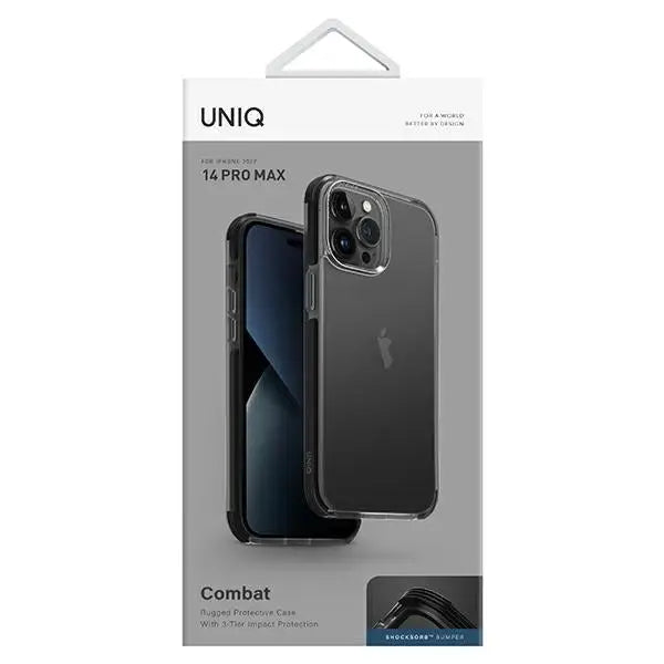 Uniq Combat case for iPhone 14 Pro Max - black - Cell phone cases and covers<<<HurtelXML