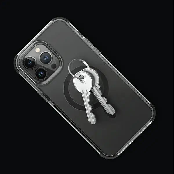 Uniq Combat case iPhone 14 Plus / 15 Plus 6.7’’ Magclick Charging black/concrete charcoal - Cell phone cases