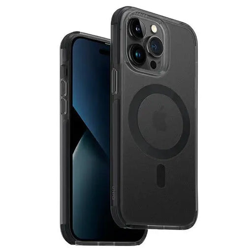 Uniq Combat iPhone 14 Pro Max 6.7’’ case Magclick Charging black/concrete charcoal - Cell phone cases