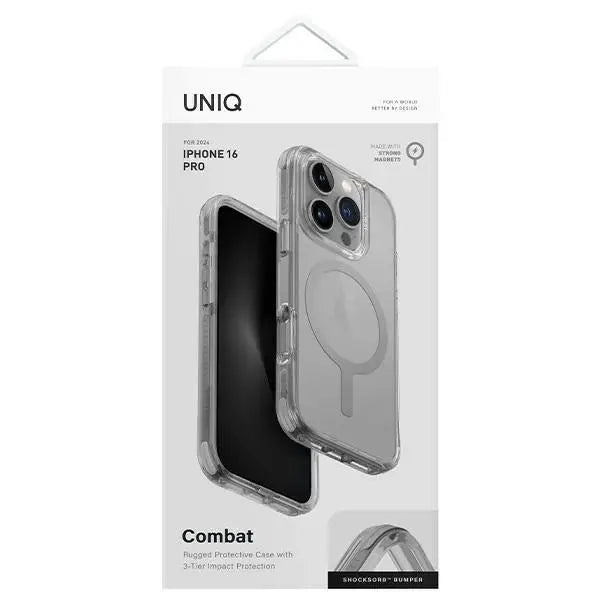 Uniq Combat iPhone 16 Pro 6.3’’ Magclick Charging case gray/stone gray - Cell phone cases and covers<<<HurtelXML