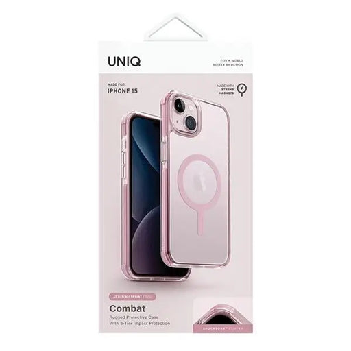 Uniq Combat Magclick Charging case for iPhone 15 / 14 / 13 - pink - Cell phone cases and covers<<<HurtelXML