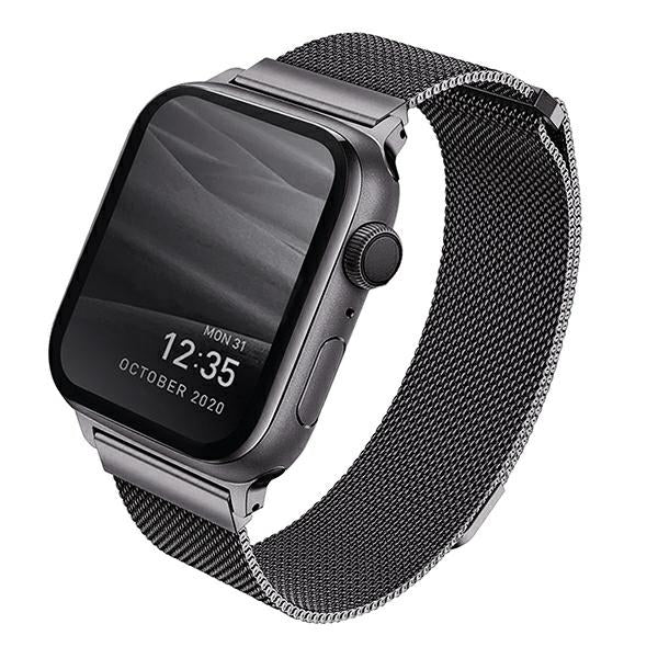 Uniq Dante Stainless Steel strap for Apple Watch 1/2/3/4/5/6/7/8/SE/SE2 38/40/41mm - graphite - Other cell phone